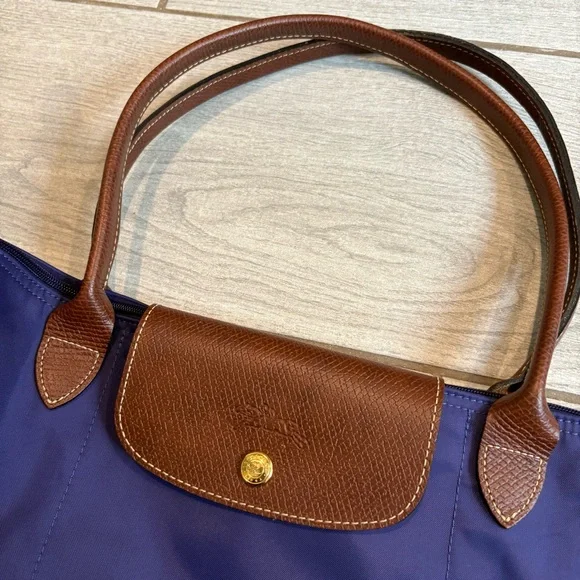 Longchamp Le Pliage "Shopping" - Modele Depose, Purple - Picture 6 of 16